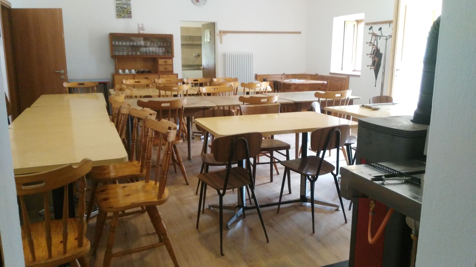 La sala da pranzo